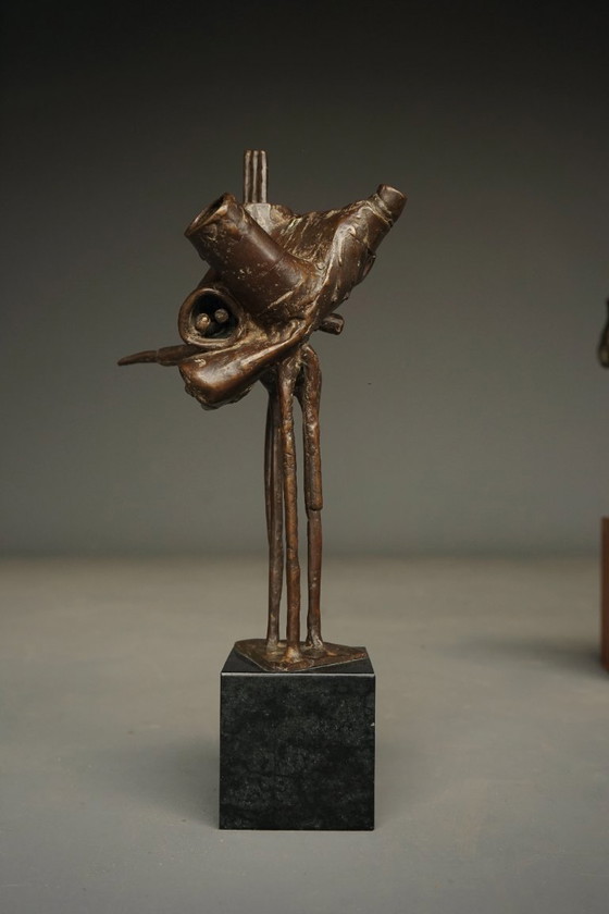 Image 1 of Scultura astratta in bronzo di Jetty Homan, Paesi Bassi, 1972