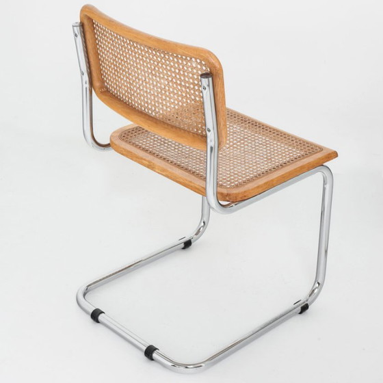 Set di 6 sedie Cesca. Realizzate su disegno di Marcel Breuer. Anni '80. – Sedie da pranzo, Wood, Wicker (photo 10 of 26)