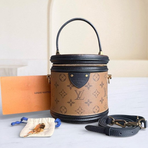LOUISE VUITTON CANNES MONOGRAM REVERSE HANDTAS
