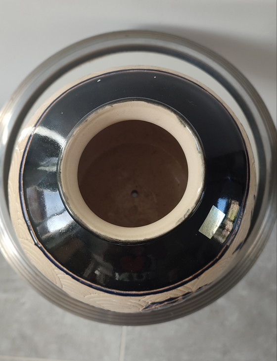 Image 1 of Vintage "Dong Tam" lamp base, Vietnamese ceramic