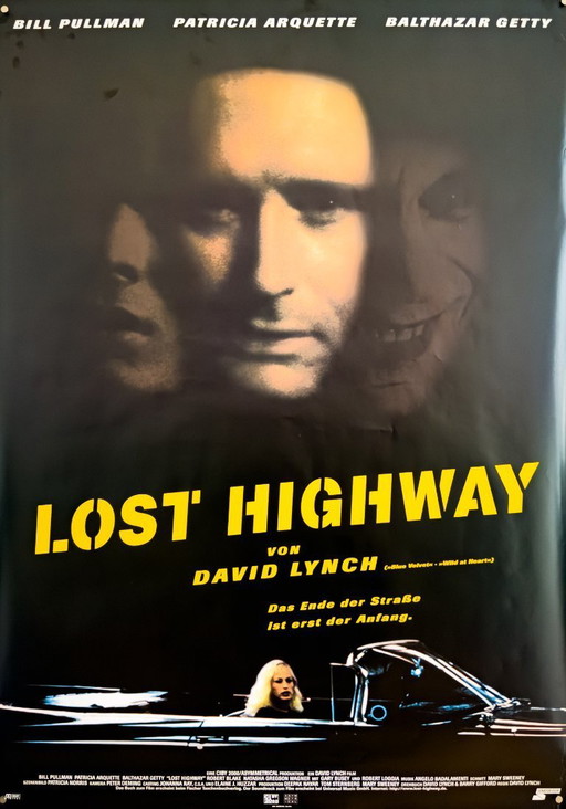 Carretera perdida – 1997 – David Lynch – 118,90 × 84,10 cm – Póster vintage original – Alemania