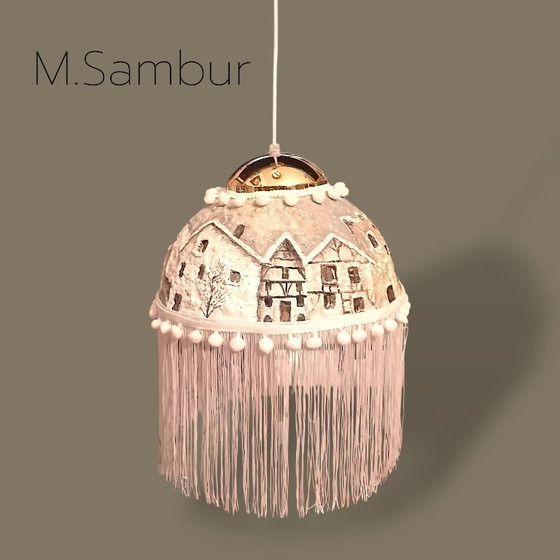 Image 1 of The "WINTER",lamp is  handmade