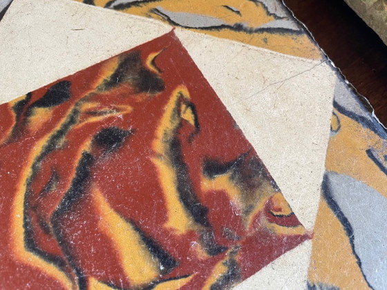 Image 1 of Set di 6 piastrelle francesi d'epoca, anni '30-'40 circa