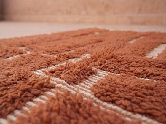 Image 1 of Beni Ouraine Berber rug in natural wool, handwoven, 200/300 cm