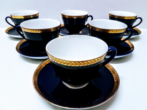Image 1 of Tea cups with saucers for 6 prs/ Lomonosov LFZ