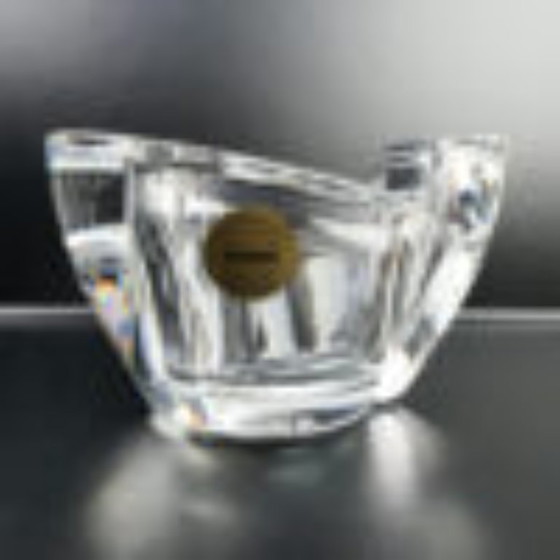 Vintage crystal tealight holders Amalfi, set of 2, Table accessories, Glass, Transparent (photo 3 of 7)