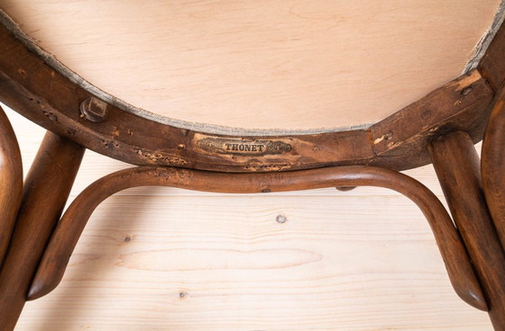 Image 1 of Set van 2 Thonet fauteuils, model B246, jaren 30, gerestaureerd en opnieuw gestoffeerd