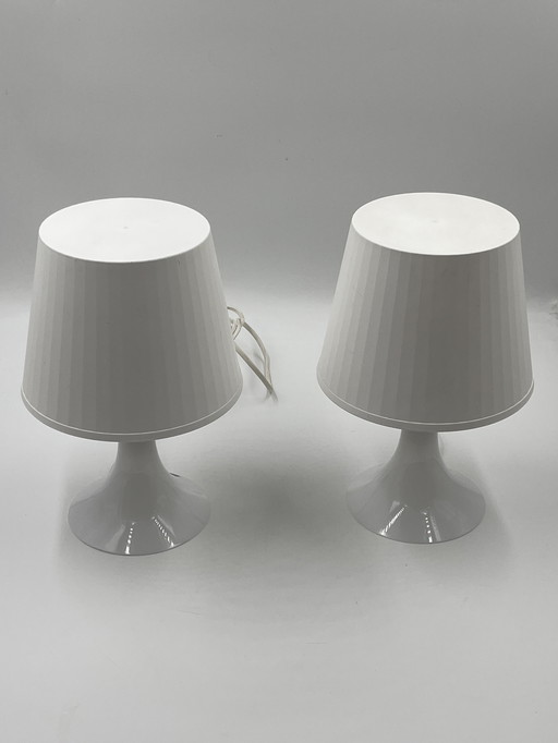 Duo of Lampan White Lamps
