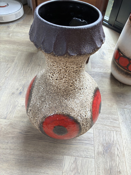 Image 1 of Vintage fat lava floor vase 50 cm Dumler & Breiden