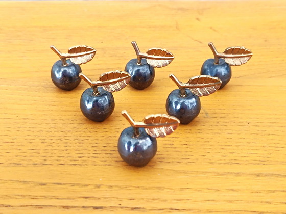 Image 1 of Juego de 6 placas de identificación de metal