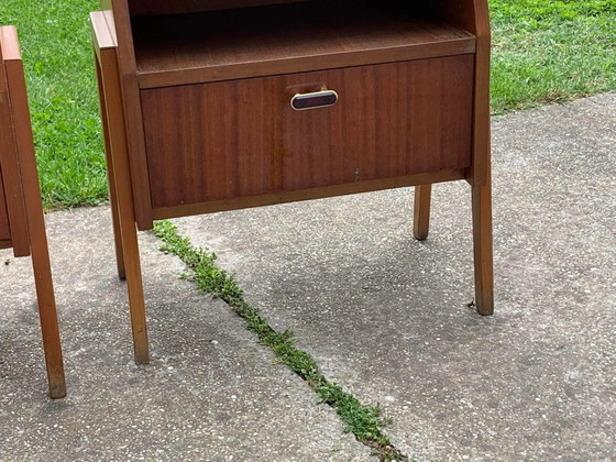 Mid-Century Nightstand by Varia, 1950s, Set of 2 – Wood, Mid Century Modern (photo 3 of 10)