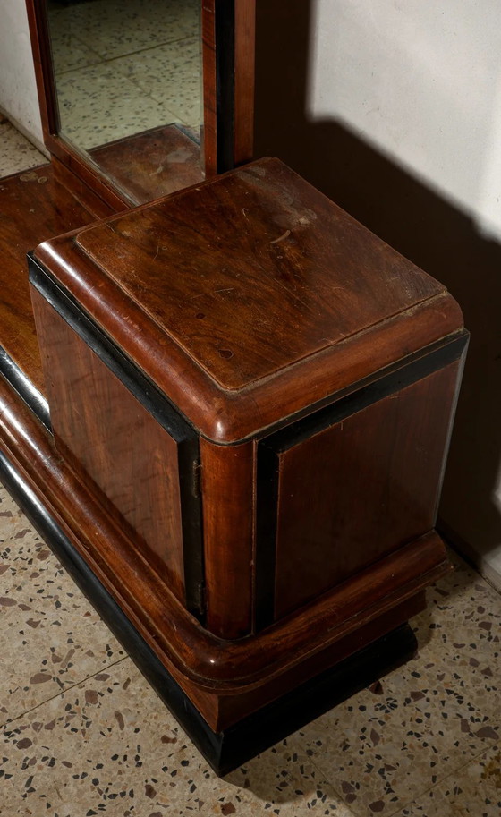 Tocador italiano Art Déco de los años 20 con espejo – Tocadores, Madera, Art Deco (photo 6 of 10)