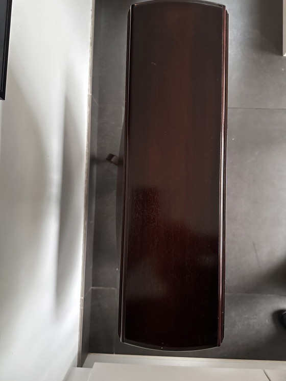 Image 1 of Montaplatos plegable antiguo / Mesa de servicio de dos niveles con ruedas