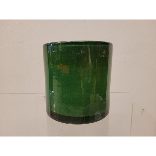 Vintage emerald green centerpiece, Italy 1990s