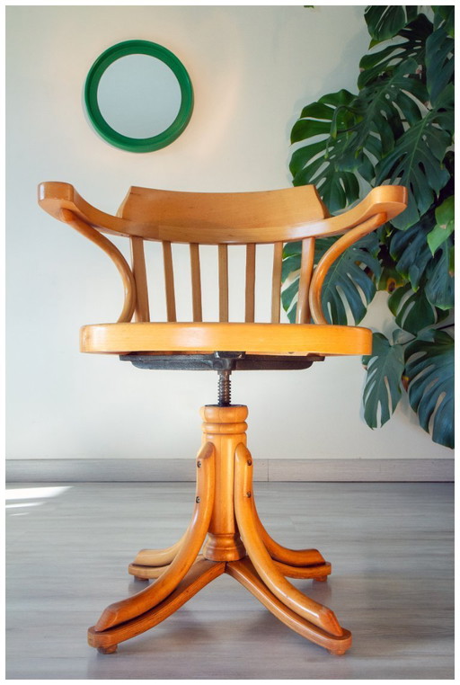 Amerikaanse fauteuil van ZMG Radomsko (voorheen Thonet) uit de jaren 70.