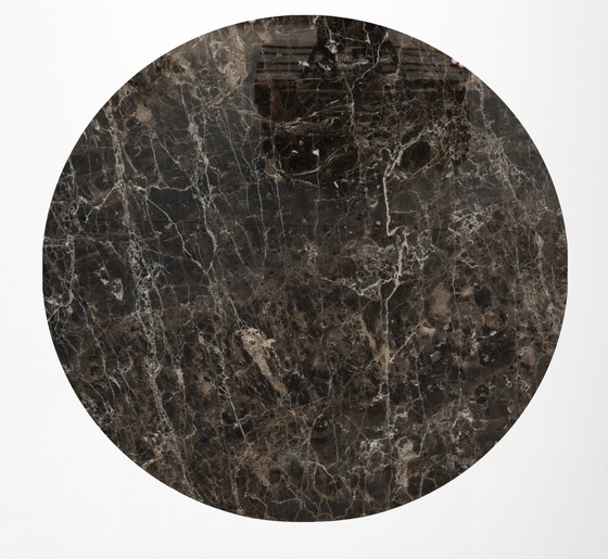 Originele Ronde Knoll Tulip Eettafel (137cm) In Emperador Glanzend In NIEUWSTAAT!! Eero Saarinen – Marble (photo 5 of 15)