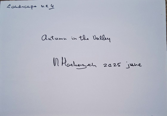 Image 1 of Authum in the Valley, watercolor in mixed media