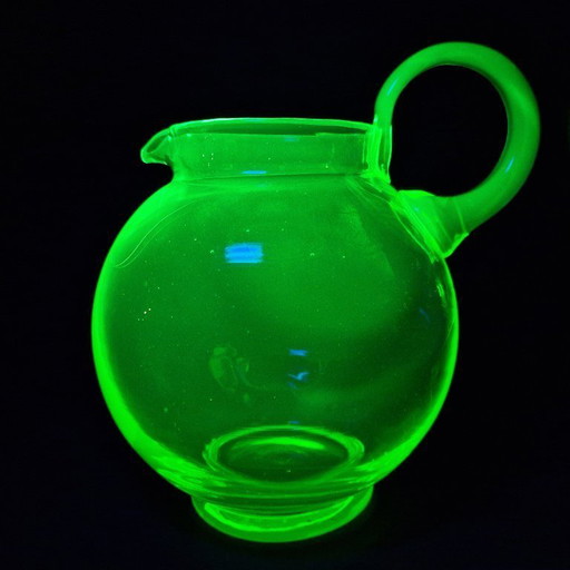 Kristalunie Maastricht - Water jug ​​"Global" by W.J. Rozendaal - 1932