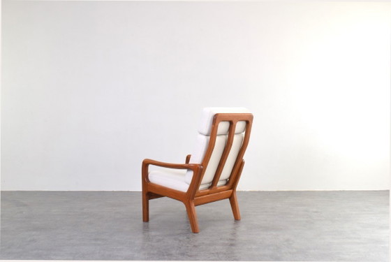 Image 1 of Set van 2 Deense teakhouten loungestoelen uit het midden van de 20e eeuw, ontworpen door Juul Kristensen, jaren 60.