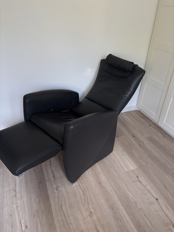 Image 1 of Jori Vinci Multi Move relaxfauteuil – lichtgrijs leer – uitstekende staat