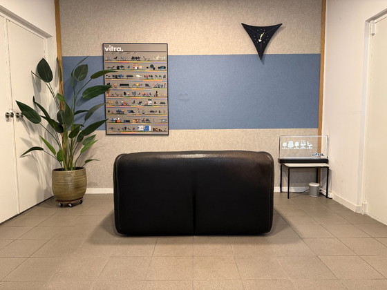 De Sede | DS47 | Schwarzes Büffelleder | 2 Stück – 2 Sitzer Sofas (photo 10 of 14)