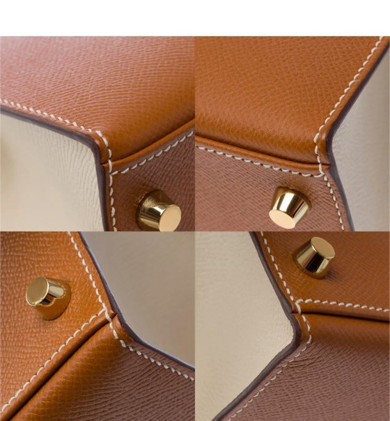 Image 1 of Sac Hermes Kelly 28 en Cuir Doré - 103452