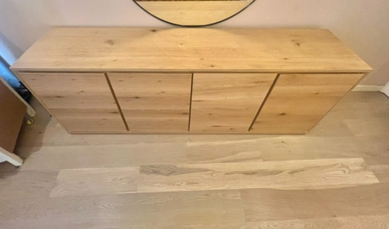 Image 1 of Large Light Wood Sideboard