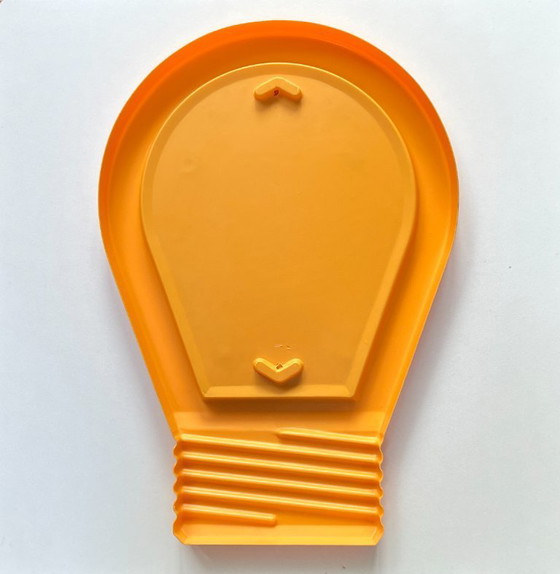 Image 1 of Pop Art spiegel in vorm van gloeilamp, 1980s