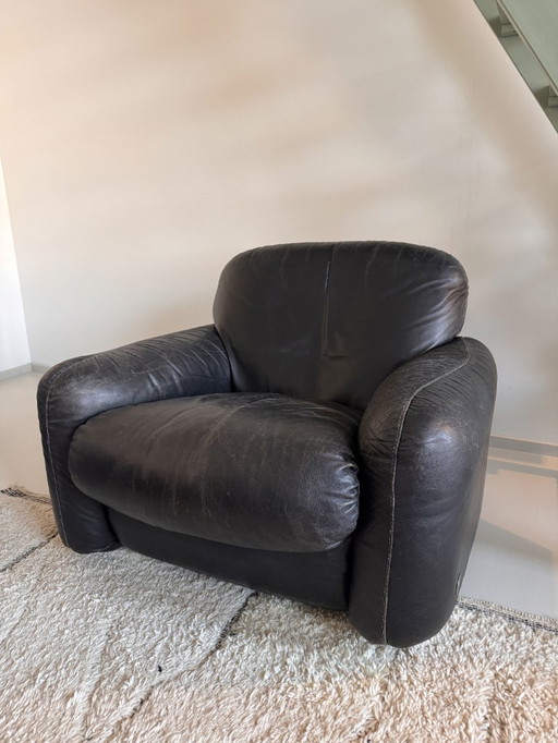 Set of Busnelli vintage armchairs (70s), Italy, designed by Arrigo Arrigoni