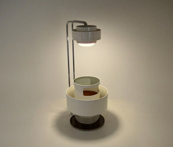 Ensemble de bar attribué à Joe Colombo, années 1960, Meuble bar, Métal, Plastique, Blanc, Modern (photo 4 sur 14)