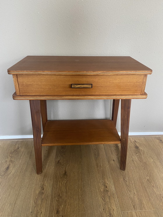 Image 1 of Vintage Table Cabinet With Drawer