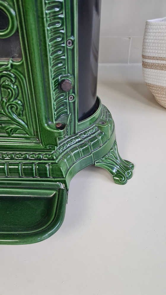 Image 1 of 1 x smeedijzeren godin gaskachel