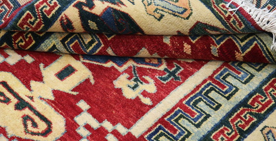 Image 1 of Originele handgeknoopte oude Kaukasische Azerbeidzjaanse kelim - 174 cm - 162 cm - Zeer Fijn