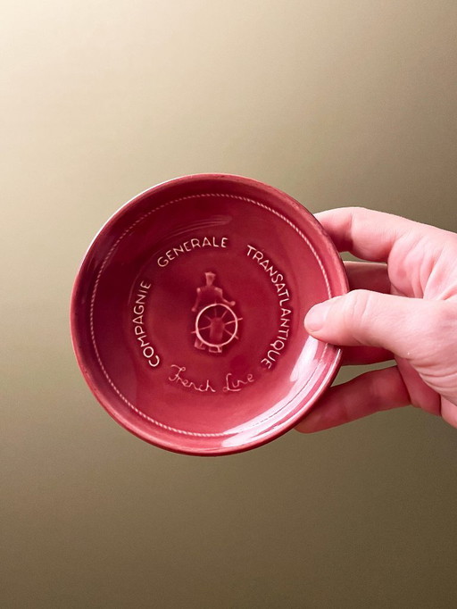 Compagnie Générale Transatlantique “French Line” schaaltje 