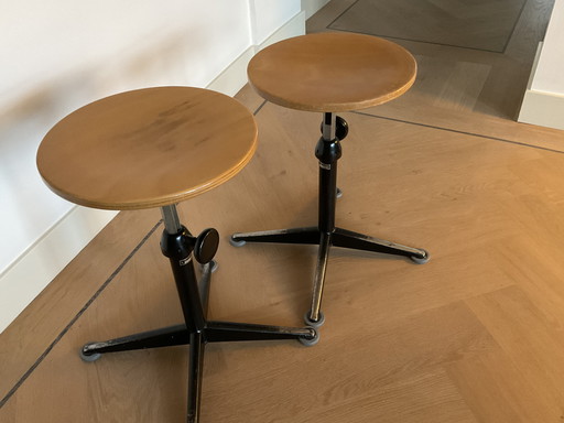 2x Ahrend, Adjustable Stools