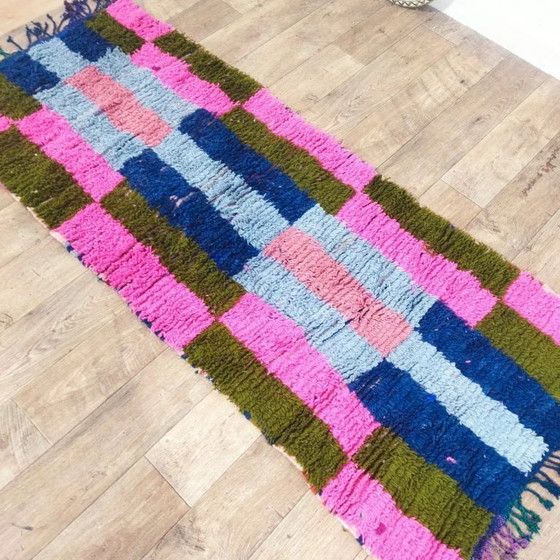 Image 1 of Berber-Wollläufer – Handgefertigt aus 100 % Wolle aus Marokko (206 × 85 cm)