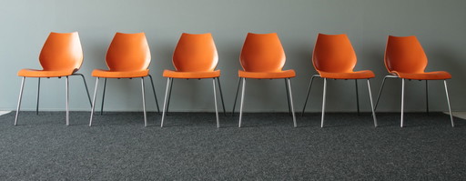 6 sedie Kartell Maui di Vico Magistretti