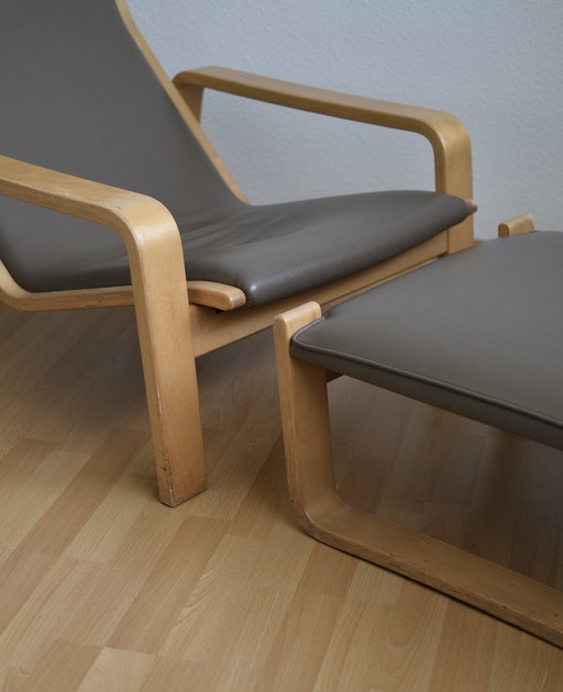 Ilmari Lappalainen ASKO armchair Danish leather lounge set