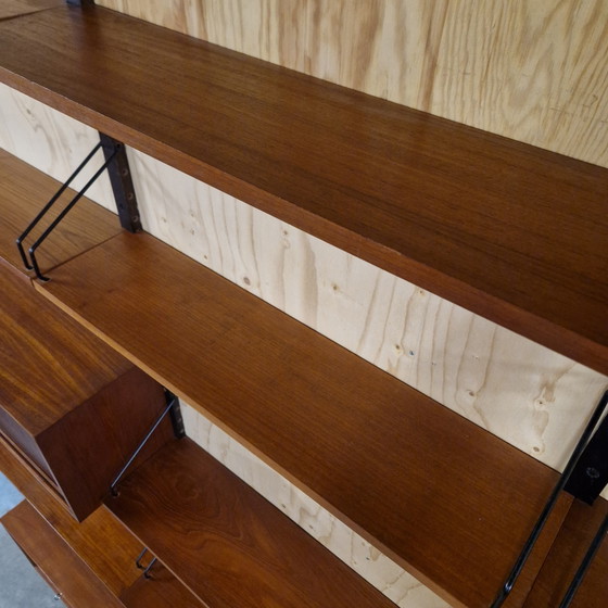 Poul Cadovius Royal System XXL Modulaire Wankast Wandrek Mid Century – Metal, Wood (photo 14 of 15)