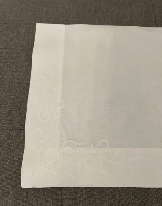 Image 1 of 12 servilletas de lino blanco de Eri Textiles