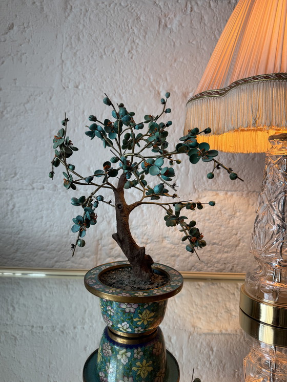 Image 1 of Bonsai turchese e cloisonné, periodo Repubblica Cinese