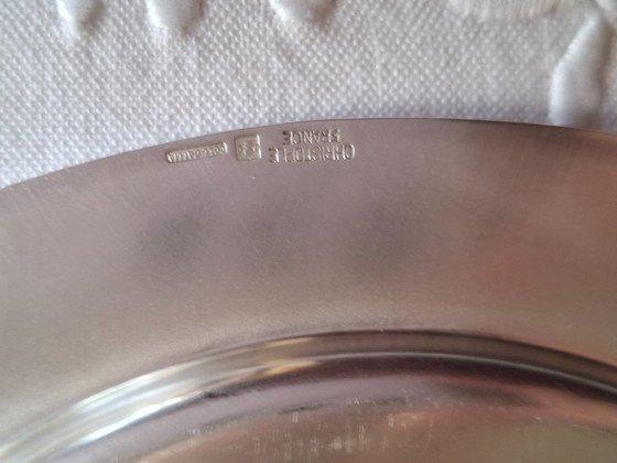 Image 1 of 6 brood en boter bordjes 16 cm zilver Gallia Christofle