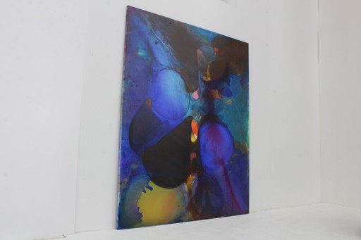 Gran Pintura Abstracta Vintage