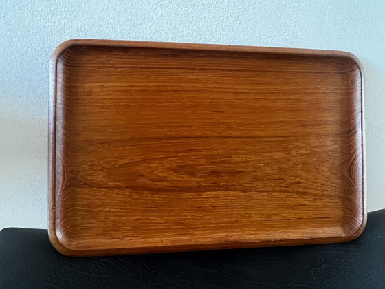 Vintage Massief Teakhouten Dienblad – Karl Holmberg, Keukenaccessoires, Wood (photo 3 of 6)
