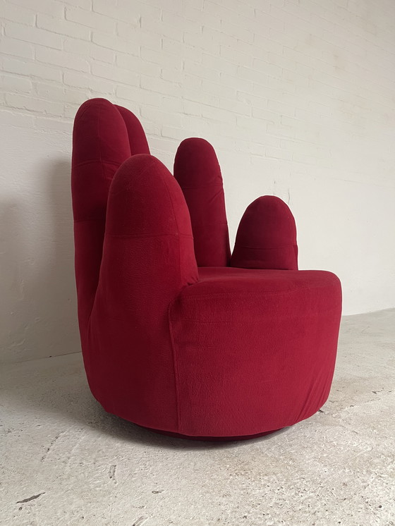 Image 1 of Vinger fauteuil vintage draaistoel 