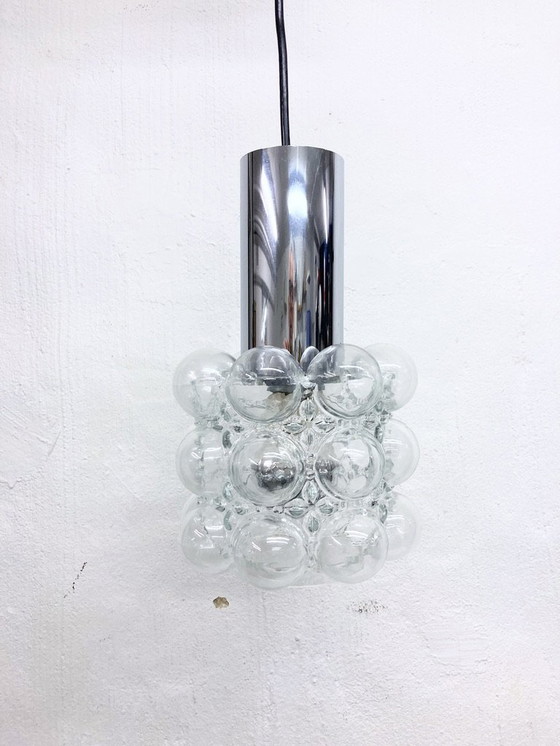 Image 1 of Lampada a sospensione Bubble Glass di Glashütte Limburg, design anni &#39;70 di Helena Tynell