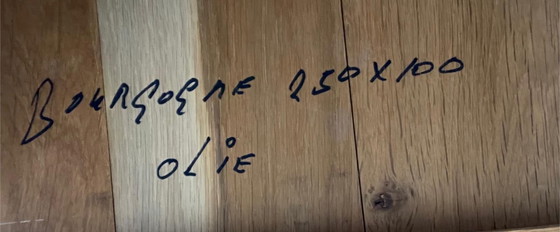 Image 1 of Architectural Brutalist Dining Table – Solid Oak – 250 cm