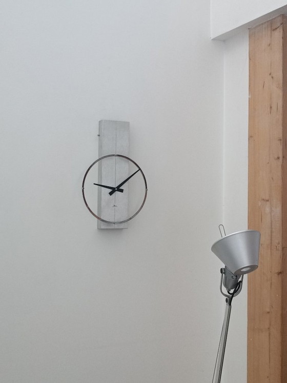 Micro Electric Design Klok van Microtecnica Jaren 70 – Wanddecoratie, Aluminium (photo 8 of 11)