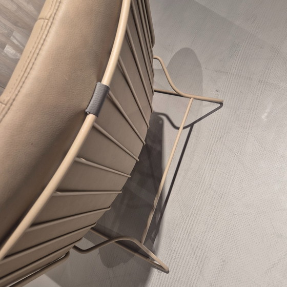 Image 1 of Wire armchair with footstool