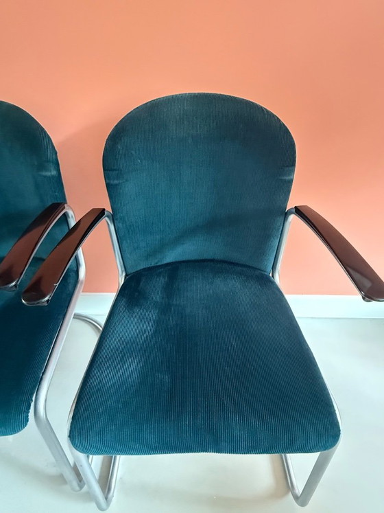 Image 1 of 5 fauteuils/chaises de conférence Gispen Design – 413R W.H. Gispen – Dutch Originals